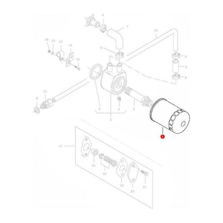 Massey Ferguson - Filter Oil - V836679586 - Farming Parts