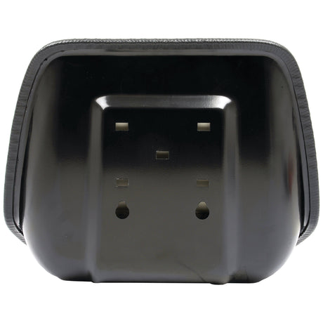 The Sparex Seat Assembly - S.2112 from Sparex features a black plastic casing with a rectangular cut-out and several small slots in the center, designed for Universal Mount applications and compatible with John Deere equipment.