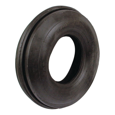 The Sparex Tyre only, 3.50 - 6, 4PR - S.21381 is a black rubber tire featuring a single circumferential groove without any visible tread pattern, designed for durability.