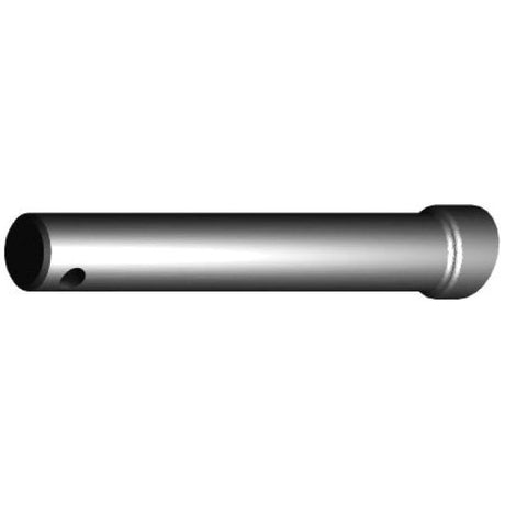 The Sparex Loader Tine - Straight 820mm (S.21517) is a cylindrical metal rod featuring a small hole near one end, designed specifically for pin fitting applications.