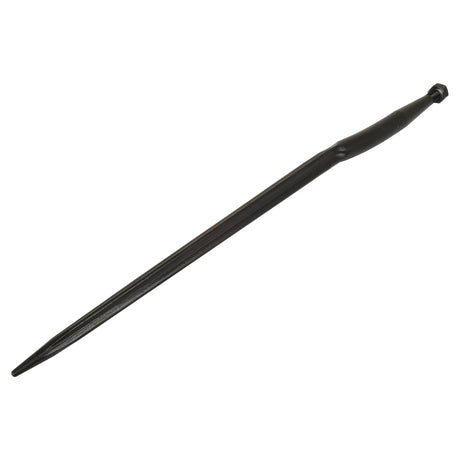 The Loader Tine - Cranked 1,000mm from Sparex, featuring an M22 x 1.50 (Star) thread size and a durability rating of Torque 500Nm, is depicted on a white background. This black metal spike with a hexagonal end and pointed tip closely resembles a pry bar or punch tool.