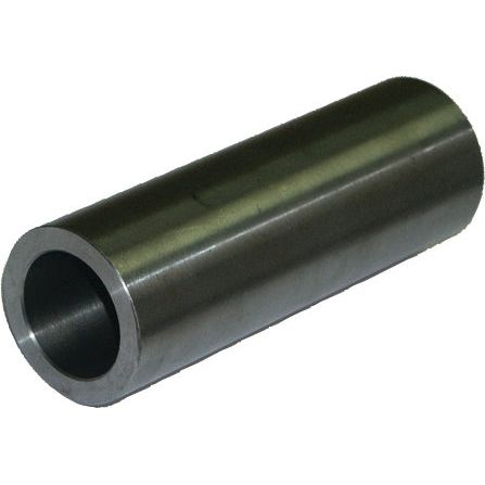 A Sparex Loader Tine Bush - Ø50 x 150mm (Ø35/25), Sparex Part No.S.21531, featuring a cylindrical metal construction with a hollow center is displayed against a white background.