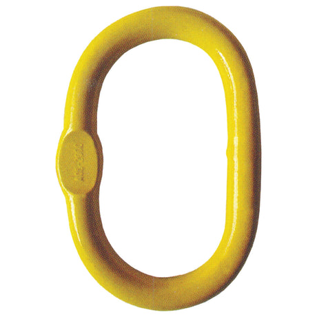 The Welded Chain Master Link - 10 x 8mm (Sparex Part No. S.21552) is an oval-shaped, yellow metal lifting ring with a slight bulge on one side, designed by Sparex.