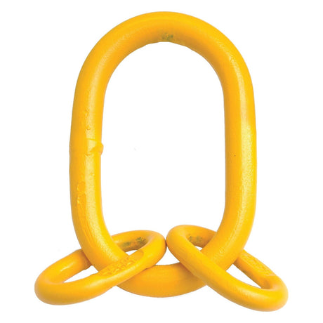 A yellow metal ring with three smaller yellow rings attached at the bottom, featuring a Sparex Chain Master Link (Part No. S.21556) with a chain Ø 10mm for added durability and stability.