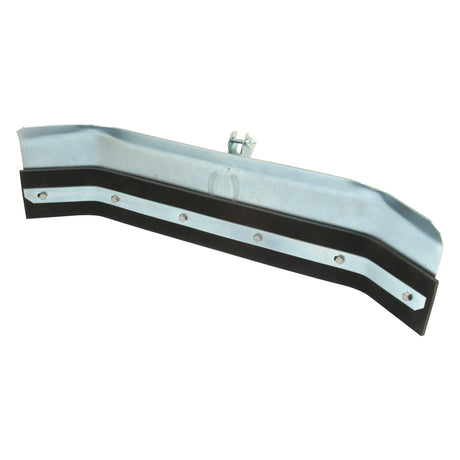 Introducing the Sparex Heavy Duty Squeegee (Part No. S.21739): a zinc-plated steel squeegee designed for effective surface cleaning, featuring a straight metal holder with a bent edge and a black rubber 610mm blade securely fastened with screws.