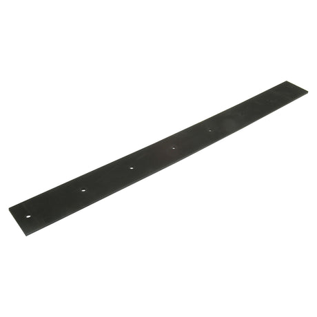 A Sparex Heavy Duty Squeegee (Part No.S.21744) is a long, flat metal strip with six evenly spaced holes, perfect as a spare blade for various applications.