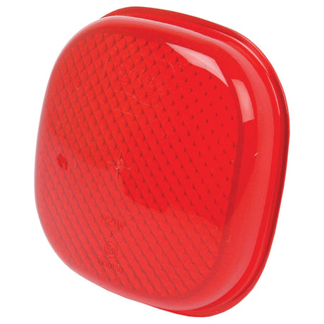 The Sparex Replacement Lens, Fits: S.20471 (Sparex Part No. S.22404) is a red square reflector with a textured surface and rounded edges, commonly used on bicycles, vehicles, and road signs to enhance visibility and safety. Designed with durable polycarbonate material, it ensures long-lasting performance in all weather conditions.