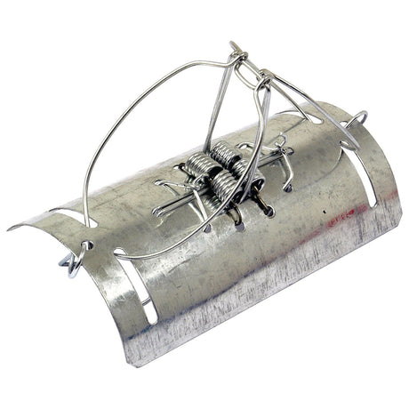 A Sparex Mole Trap (Tunnel Type) | Sparex Part No.S.22415, featuring a spring-loaded mechanism and a curved base.