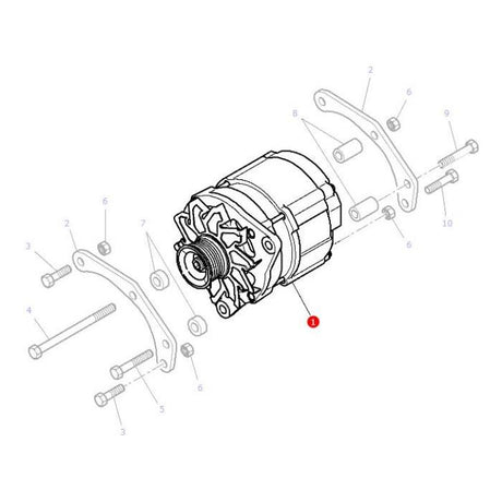 Massey Ferguson - Alternator 120amp - 4279541M93 - 3909794M1 - Farming Parts