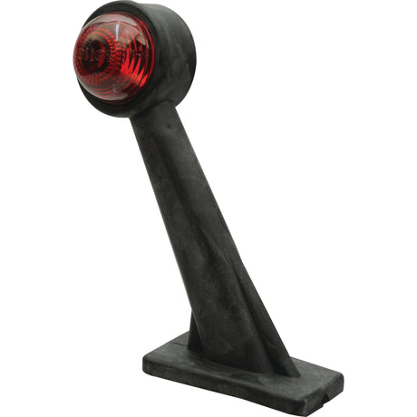 A Sparex S.22556 Outline Marker Light for both front and rear, featuring a black plastic body, a clear lens, E Approved, mounted on an angled base, and compatible with 12V systems (RH & LH).