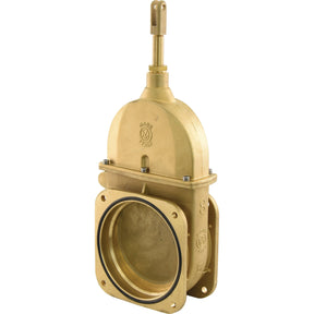 Gate valve - Double flanged 8'' - S.22802 with a circular base and extended handle, designed for controlling the flow of liquid through pipes. This model is crafted by Sparex and supports up to 1.5 Bar pressure.