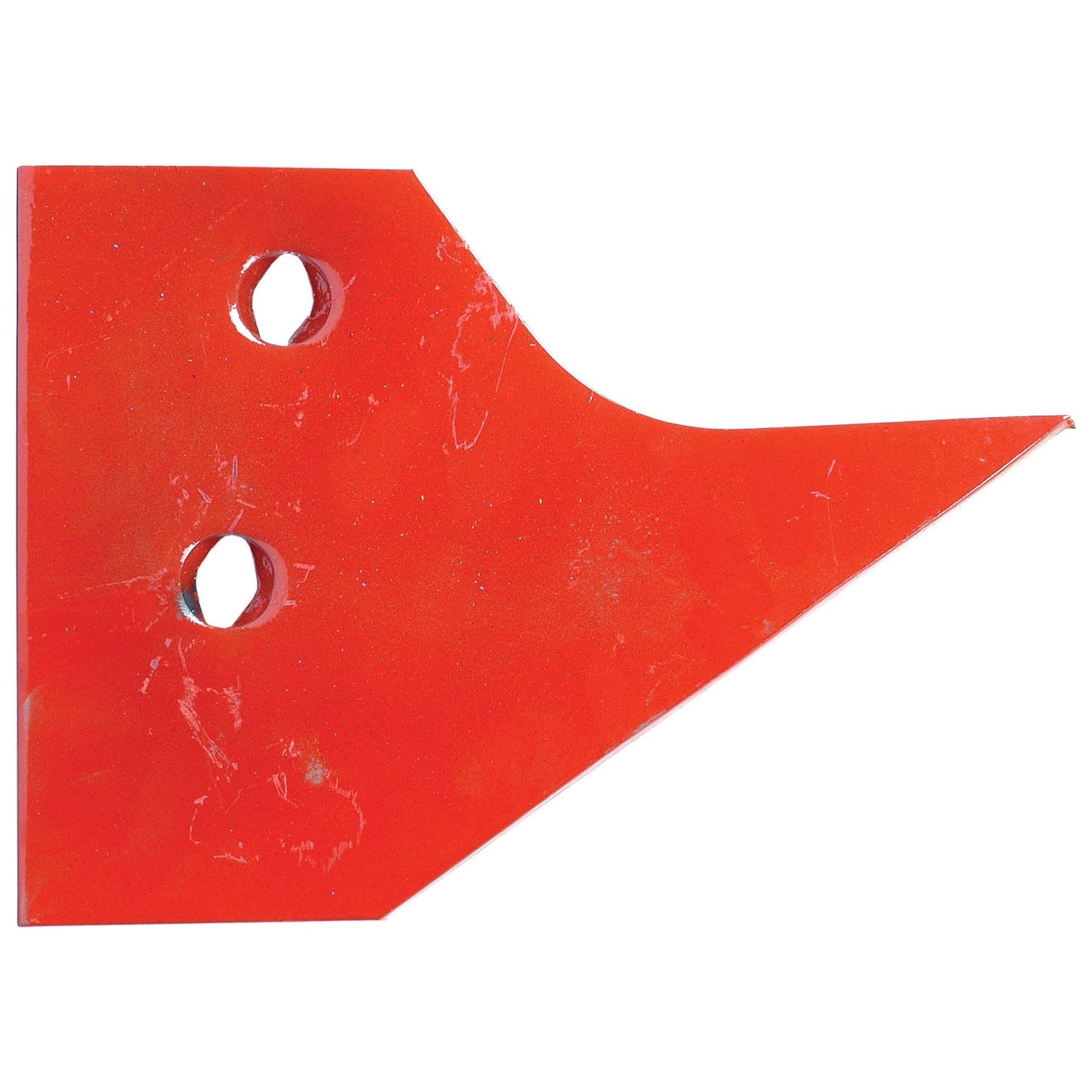 The Sparex Sword Landside - RH (Naud), Part No. S.22820, is a red metal angular plate with two circular holes vertically aligned near the left edge, perfectly compatible with model 03060116 G.