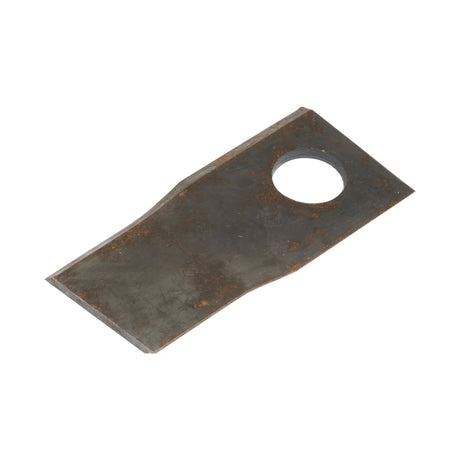 Mower Blade - Twisted blade, top edge sharp & parallel -  100 x 47x4mm - Hole⌀21mm  - RH -  Replacement for Pottinger
 - S.22842 - Farming Parts