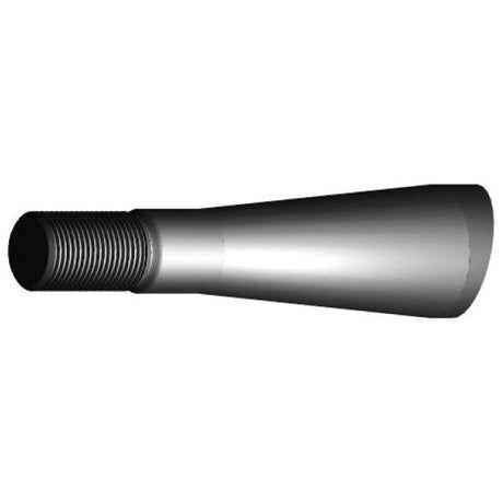 A 3D rendering of the Sparex Loader Tine - Straight 1,140mm (S.22945), featuring a metallic cylindrical shape with an M33 x 2.00 (Square) threaded section on one end and tapering to a Conus 3 round end on the other.