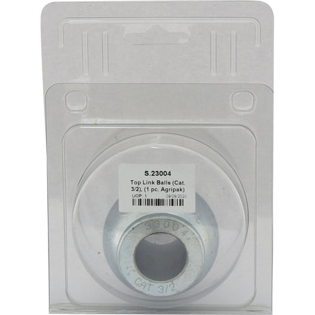 A packaged Sparex Top Link Ball (Cat. 3/2), S.23004, made from durable 20MnCr5 steel, in a clear plastic and cardboard backing displaying the part and label with product details.