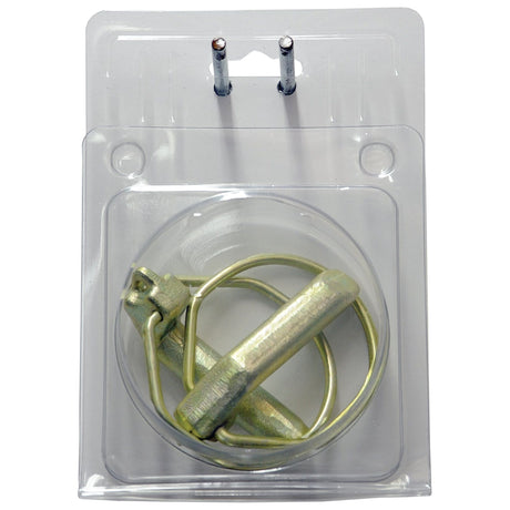 The Sparex Pear Linch Pin, with a pin diameter of Ø15mm and length of 60mm, comes in a convenient transparent plastic packaging (2 pcs. Agripak), making it easy to inspect.