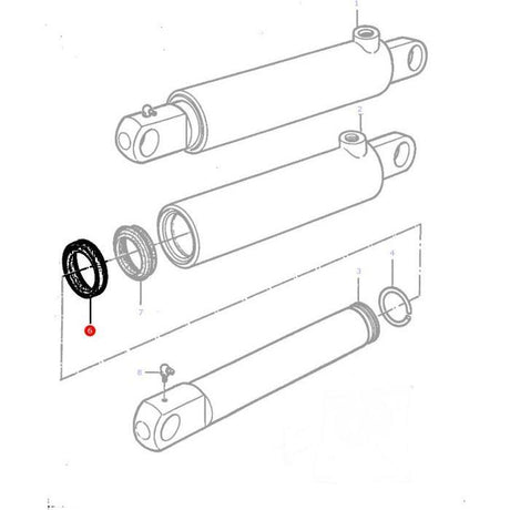 Massey Ferguson - Lift Cylinder Seal - 1606589M1 - Farming Parts