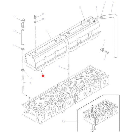 Massey Ferguson - Rocker Cover Gasket - V836667243 - Farming Parts