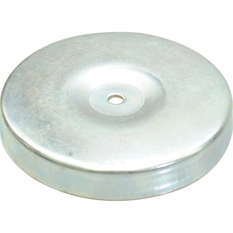 A round, metallic disc with a central hole, featuring a smooth, silvery surface. Perfect for use with Sparex parts. This is the Magnetic Mount (1 pc. Agripak) | Sparex Part No.S.23238 by the brand Sparex.