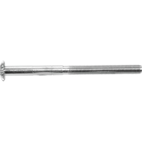 The Levelling Box Shaft - 3/4 UNC - Splines 15 from Sparex, also known as Sparex Part No. S.237, is a metal screw with a partially threaded shaft and a round head, making it ideal for use in Massey Ferguson machinery.