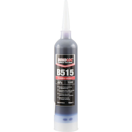 A 160ml tube of BondLoc B515 - Flexible Gasket (Sparex Part No.S.24086) from Sparex, complete with a white applicator tip, labeled for sealing and bonding tasks.