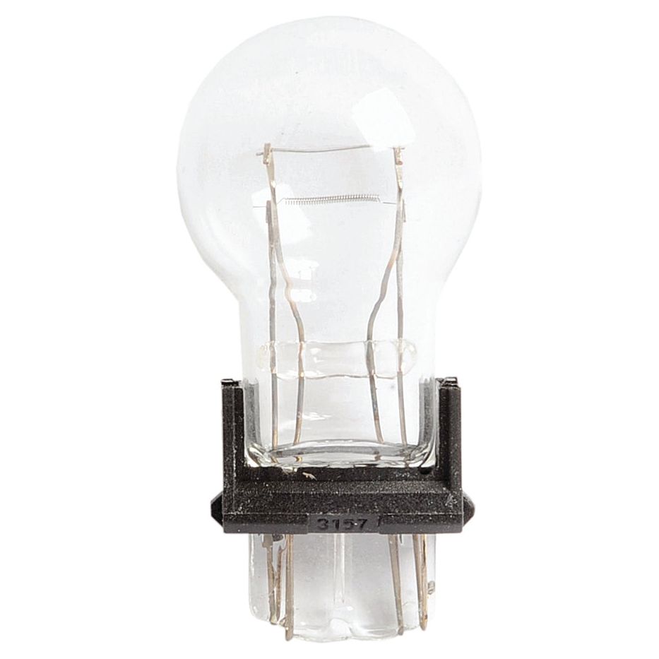 A clear glass light bulb with a visible filament and a black plastic base labeled "P27/7W," designed as a 12V 7W Halogen Light Bulb, under the product name Light Bulb (Halogen) P27/7W, 12V, 7W, W2.5X16q (Box 1 pc.) by the brand Sparex, Sparex Part No.S.24421.