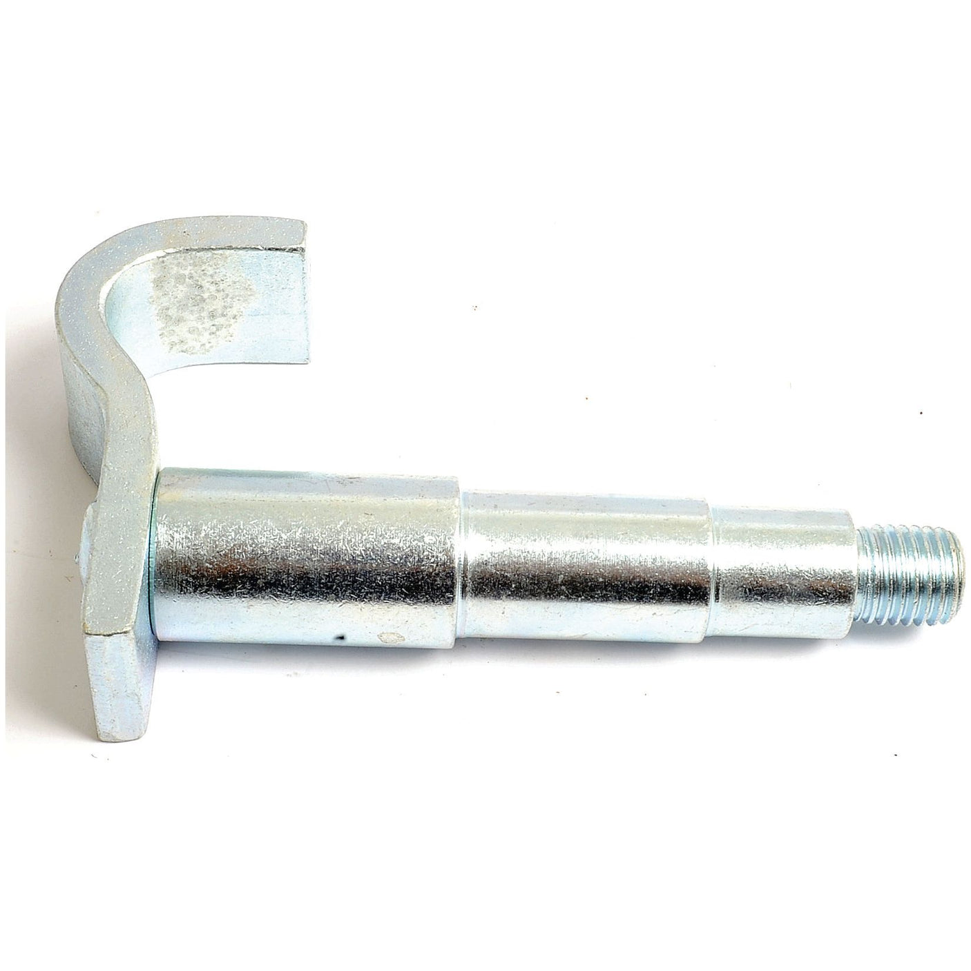 Lower link implement pin with dual thread size, specifically designed for securing or pivoting mechanical parts. Ideal for Ford New Holland machinery and compatible with F0NNF537AA models. Available through Sparex under Part No. S.24547.