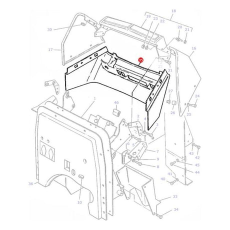 Massey Ferguson - Instrument Panel - 1696682M5 - Farming Parts