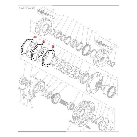 Massey Ferguson - Power Shuttle Disc - 3617346M1 - Farming Parts