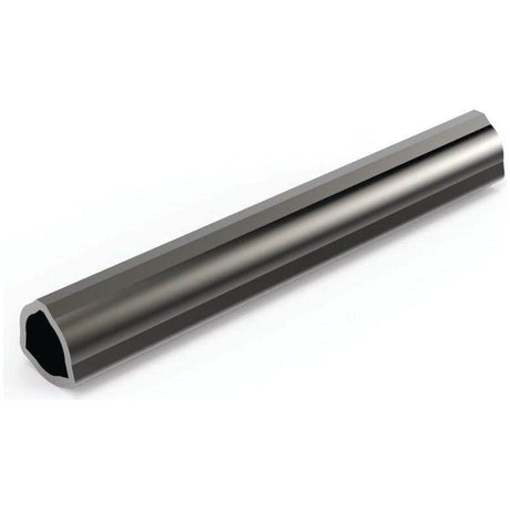 A triangular-profile steel PTO tube, 1 meter in length, with a polished finish, set against a plain white background, reminiscent of the high quality you'd expect from Sparex (PTO Tube - Triangle Profile, Length: 1M (12502) - S.24811).