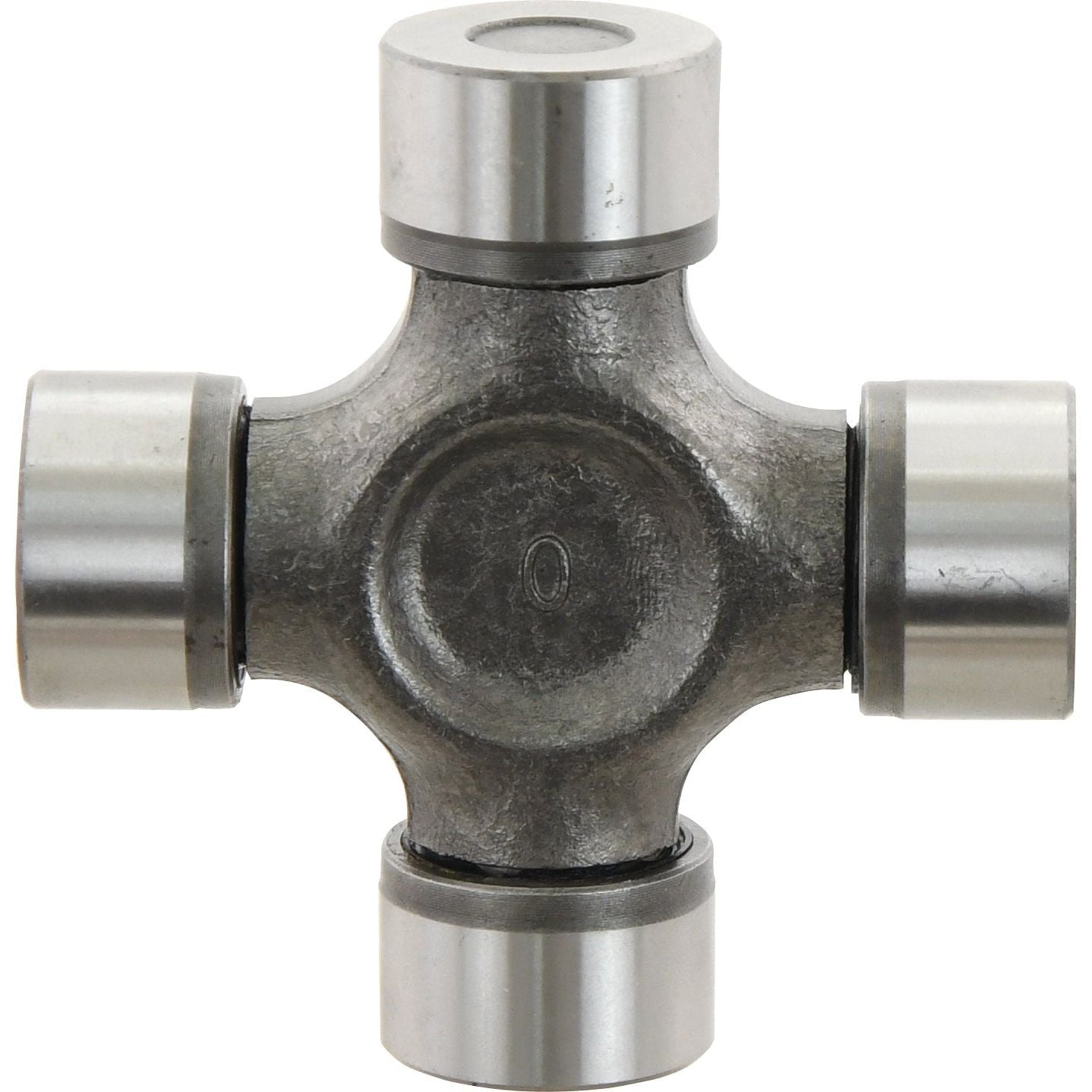 Image of the Sparex Universal Joint - 35 x 106.5mm (Standard Duty), a mechanical component with a cross-shaped body and four cylindrical caps at each end, branded by Sparex, Part No. S.2496.