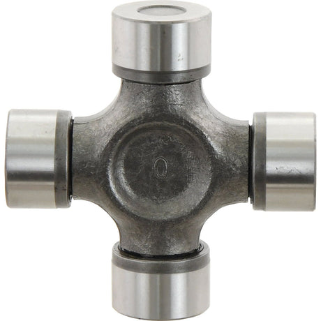 Image of the Sparex Universal Joint - 35 x 106.5mm (Standard Duty), a mechanical component with a cross-shaped body and four cylindrical caps at each end, branded by Sparex, Part No. S.2496.