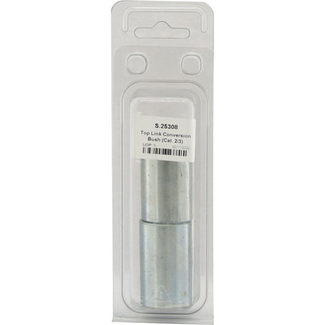 A Sparex Top Link Conversion Bush (Cat. 2 to 3) (Agripak 2 pcs.) - S.25308, with an OD of 32mm and ID of 25.4mm, featuring a barcode and label visible on the clear plastic packaging.