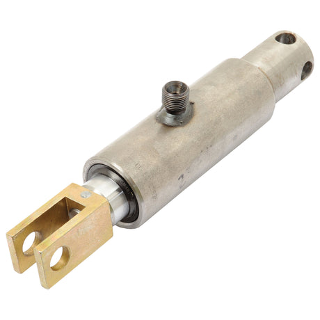 A hydraulic cylinder, named Displacement Cylinder - 30mm by Sparex (Part No. S.25370), features a metal body and a displacement cylinder design, complete with a U-shaped mounting bracket at one end.