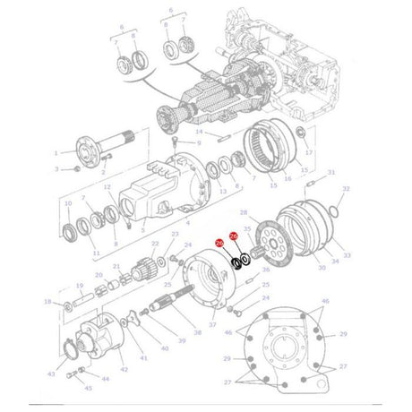 Massey Ferguson - Seal Rear Axle - 3582195M1 - Farming Parts