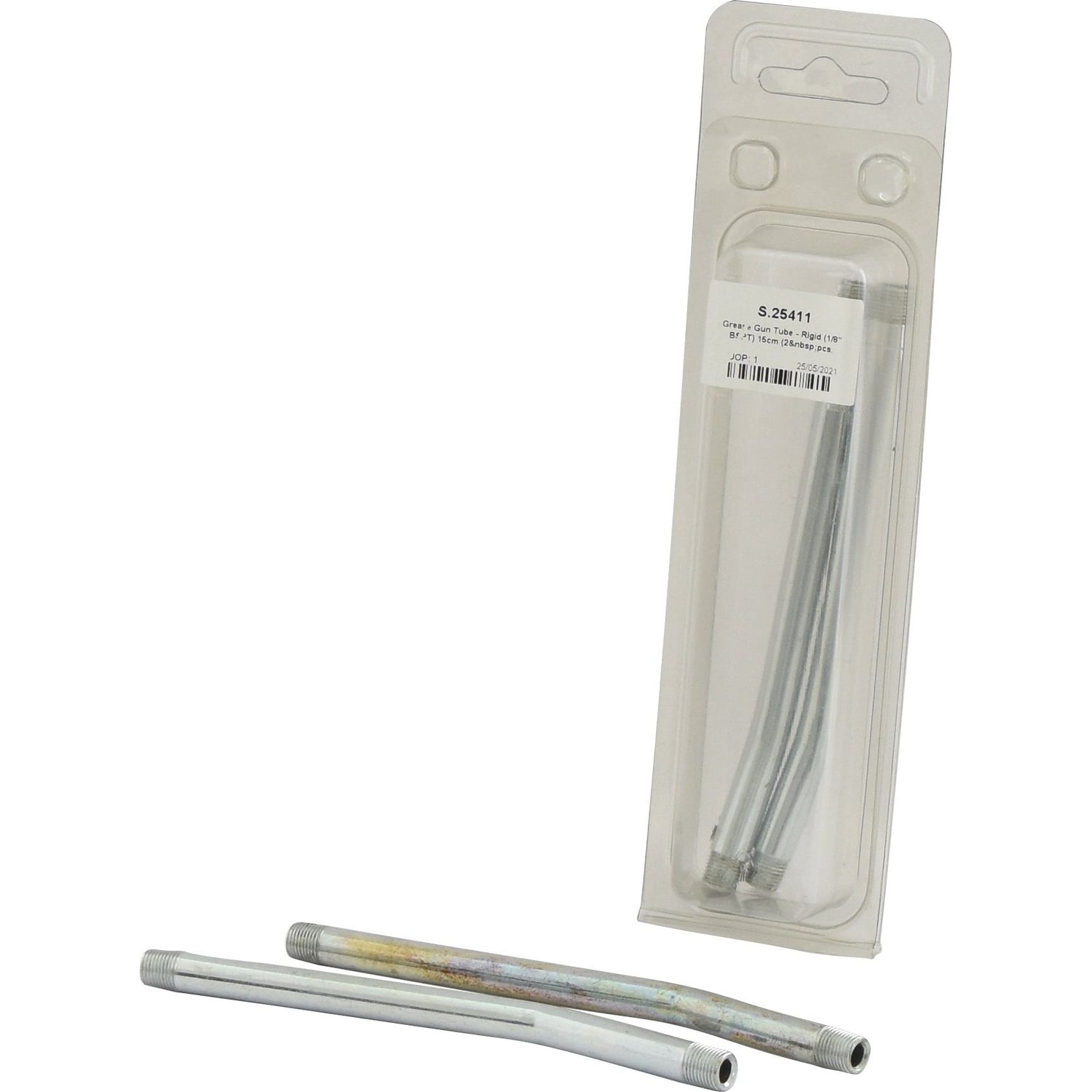 Grease Gun Tube - Rigid (1/8'' BSPT) 15cm (2 pcs. Agripak)
 - S.25411 - Farming Parts