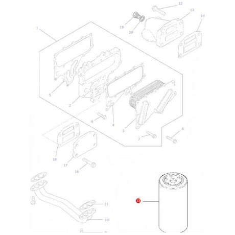 Massey Ferguson - Oil Filter - 4226293M1 - Farming Parts