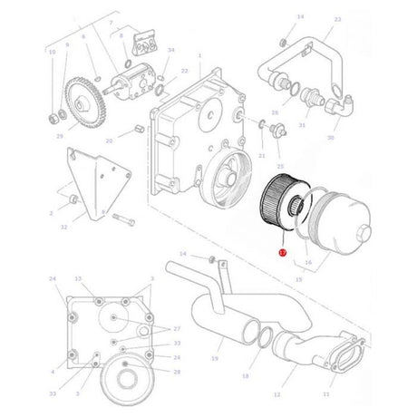 Massey Ferguson - Hydraulic Filter - 3790002M1 - Farming Parts