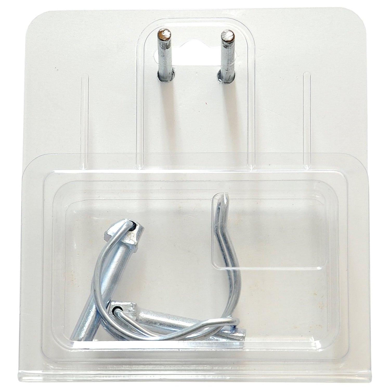 A Sparex Agripak clear plastic blister pack containing two Pipe Linch Pins (Ø8mm x 38mm).