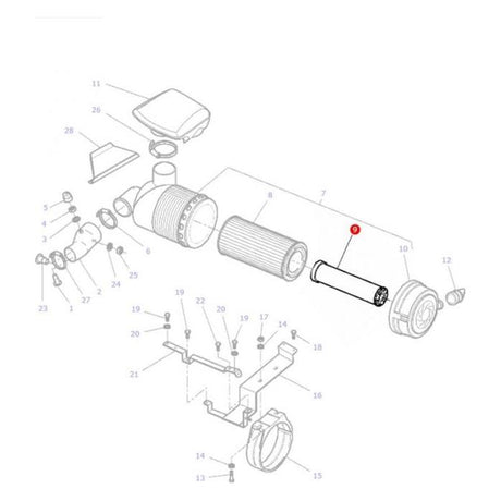 Massey Ferguson - Filter Air Inner - 4271468M1 - Farming Parts