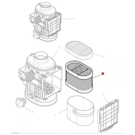 Massey Ferguson - Filter Air Outer - 4288978M1 - Farming Parts