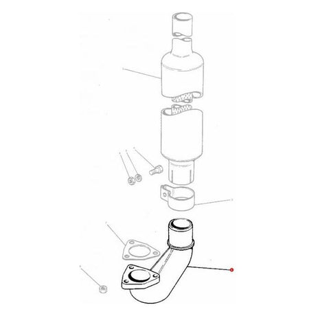 Massey Ferguson - Exhaust Elbow - 1862807M1 - Farming Parts