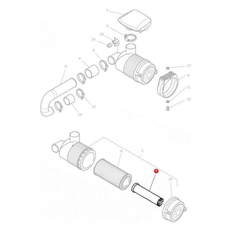 Massey Ferguson - Filter Air Inner - 4270036M1 - Farming Parts