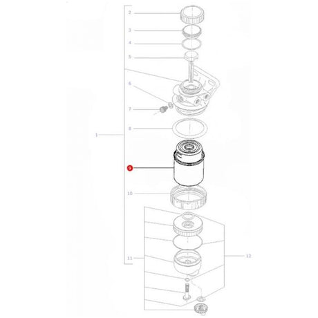 Massey Ferguson - Filter Element - 3780931M1 - Farming Parts