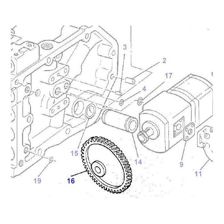 Massey Ferguson - Pinion - 3382285M4 - Farming Parts