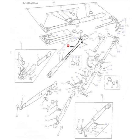 Massey Ferguson - Levelling Rod - 1660372M91 - Farming Parts