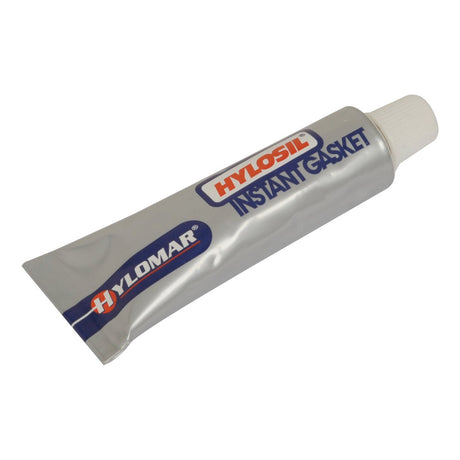 A silver tube labeled "Instant Gasket 40ml - S.26674" by Sparex with a white screw cap offers a durable rubber seal for automotive fluids, adaptable to a wide temperature range.