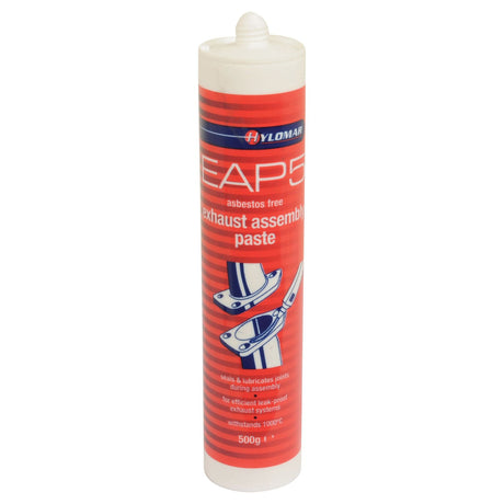 A 500g tube of Exhaust Paste - S.26680 by Sparex, asbestos-free and designed to seal and lubricate joints during assembly, creates a gas-tight seal ideal for boiler pipes and withstands temperatures up to 1000°C.