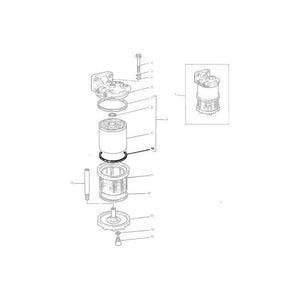 Massey Ferguson - Seal Fuel Filter - 1893536M1 - Farming Parts