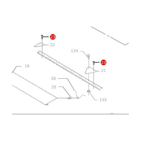 Massey Ferguson - Knife Section Rivet - D41306100 - Farming Parts